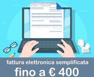 Limite di 400 euro per la fattura elettronica semplificata