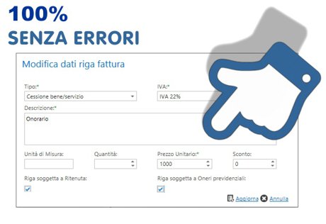 calcoli della fattura eseguiti automaticamente
