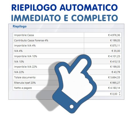 poche informazioni da inserire in fattura